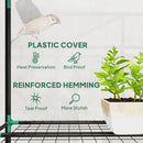 Outsunny 3 Tier Lean-to Mini Greenhouse With Plastic Cover, Clear