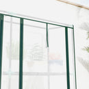 Outsunny 3 Tier Lean-to Mini Greenhouse With Plastic Cover, Clear