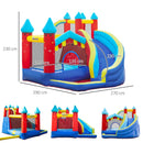 Outsunny Bouncy Castle with Pool