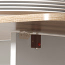 HOMCOM Folding Dining Table, Drop Leaf Table With Drawers Distressed