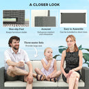 Outsunny Rattan Wicker 3-seater Sofa Chair Patio Furniture W/ Cushion Cream