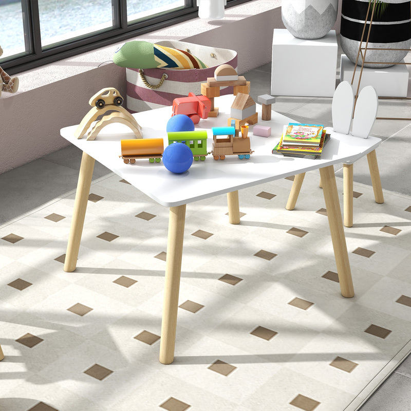 AIYAPLAY 3 Pieces Toddler Table and Chair Set for Nursery, Playroom, Classroom