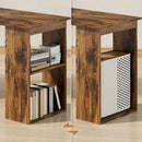 HOMCOM 120cm Computer Desk Bookshelf Writing Table Workstation 6 Shelves