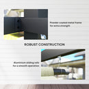 Outsunny 3 X 4m Metal Pergola With Retractable Roof And Roller Shade