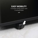 HOMCOM Computer Table Study Desk with Sliding Keyboard Tray, Black