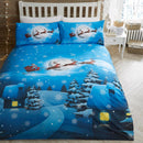 Bedlam Santa Glow In The Dark Duvet Cover Set in Multi