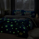 Bedlam Santa Glow In The Dark Duvet Cover Set in Multi