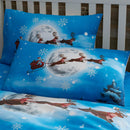 Bedlam Santa Glow In The Dark Duvet Cover Set in Multi