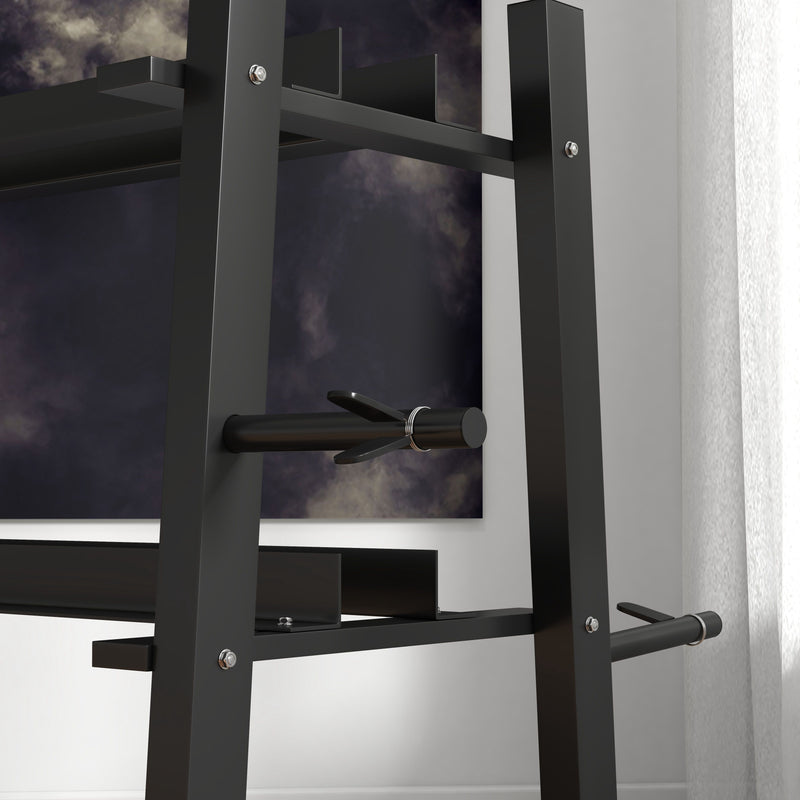 SPORTNOW 3-Tier Dumbbell Rack for Dumbbells, Kettlebells&Plates (Rack Only)