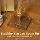 HOMCOM Set of 3 Flocked Christmas Tree, Pencil Downswept Xmas Tree