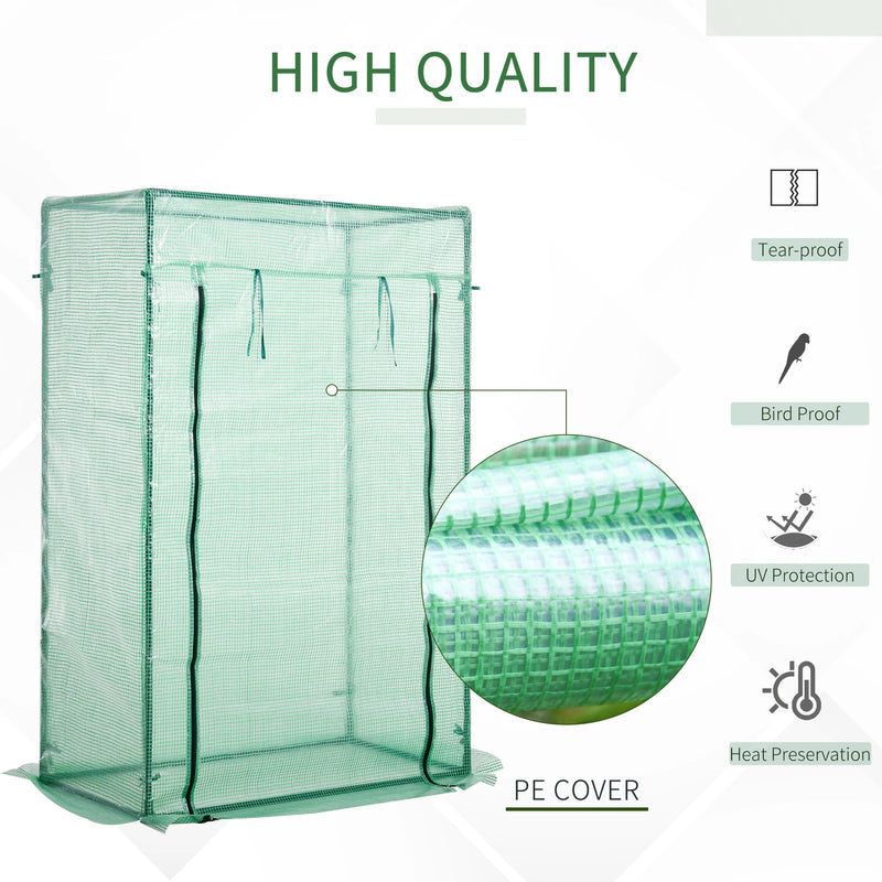 Outsunny Mini Greenhouse 100 x 50 x 150cm - Green