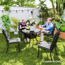 Outsunny Set Of 4 Garden Chair Cushions, Outdoor Seat Pads