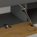 HOMCOM 140 cm Floating TV Unit with Storage Entertainment Media Console Grey