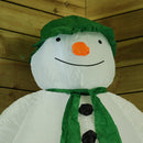The Snowman 1.8m Inflatable Snowman 6 Ice White LEDs