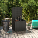 HOMCOM 107 L Plastic Storage Chest with Lock Hole and Handles