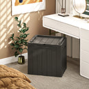 HOMCOM 107 L Plastic Storage Chest with Lock Hole and Handles