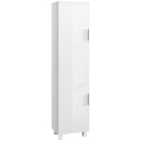 HOMCOM Tall Storage Cabinet with Adjustable Shelves and Double Doors