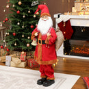 HOMCOM Musical Animated Santa Claus with Music, Dancing, Bell and Sack