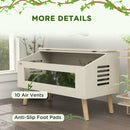 PawHut Reptile Terrarium, Snake Vivarium with Tempered Glass Windows