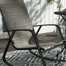 Outsunny 2PCS Garden Rocking Chairs with Armrests, High Back, Light Brown