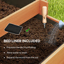 Outsunny 3 Tier Wooden Garden Planters with Trellis for Vine Climbing Plants