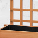 Outsunny 3 Tier Wooden Garden Planters with Trellis for Vine Climbing Plants