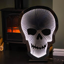 Light up Halloween Skull Infinity Decoration with Warm White LEDs