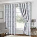 Lewis's Tuscany Eyelet Curtains - Silver