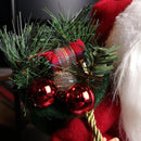 40cm Red Standing Santa Claus Indoor Decoration with Present and Green Sack
