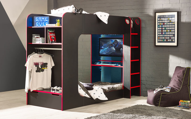 Impact Gaming Bunk Black/Red