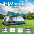 4-6 /  8-10 Person Camping Tent With Porch And Rainfly