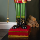 119cm Light Up Nutcracker Soldier LED Christmas Metal Ornament Home Decoration