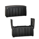 1.15m x 61cm Large Black Garden Storage Box with 300 Litre Capacity with Padlockable Lid