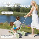 AIYAPLAY Toddler Trike with Adjustable Parent Handle Basket for Kids