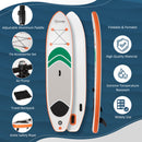 Outsunny Inflatable Paddle Stand Up Board, Adjustable Aluminum Paddle Non-Slip Deck Board, with ISUP Accessories & Carry Bag, 300L x 76W x 15H cm