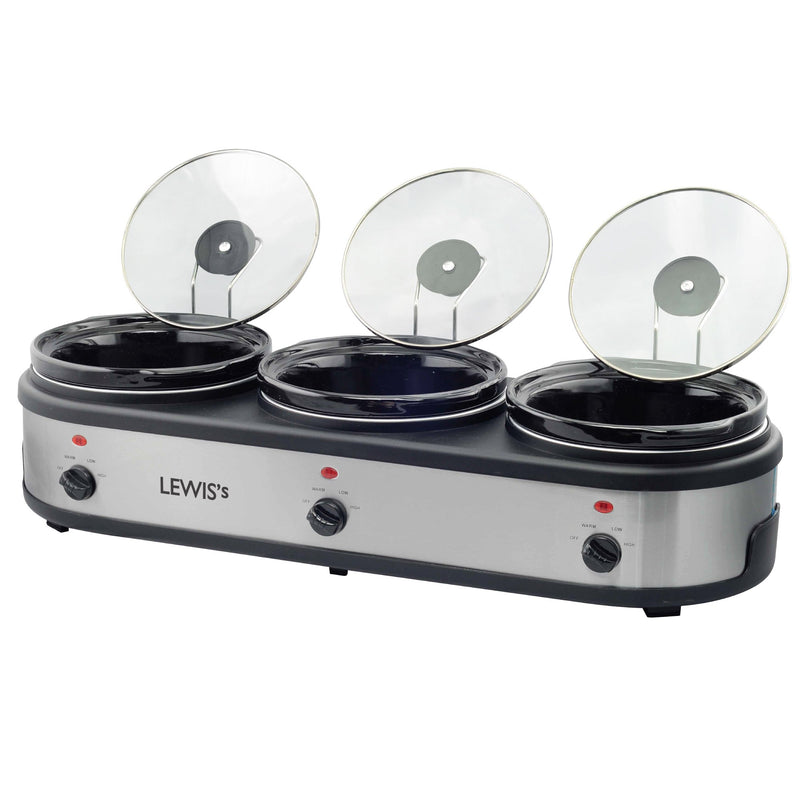 Lewis's 3 Pot Slow Cooker 420W