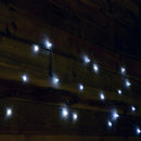 50 LED 2.5m Premier MicroBrights Indoor Outdoor Christmas Multi Function Battery Operated Lights with Timer on Pin Wire in Cool White