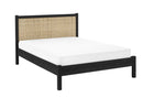 Padstow Rattan 150Cm King Bed - Black