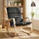 HOMCOM Comfortable Relax Rocking Chair with High Back, Black