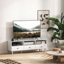 HOMCOM TV Unit, TV Cabinet for up to 75\", with Drawers, Shelves, White