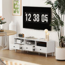 HOMCOM TV Unit, TV Cabinet for up to 75\", with Drawers, Shelves, White