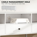 HOMCOM TV Unit, TV Cabinet for up to 75\", with Drawers, Shelves, White