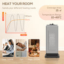 HOMCOM 1500W Electric Heater, Ceramic Space Heater With Fan, Black