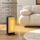 HOMCOM 1500W Electric Heater, Ceramic Space Heater With Fan, Black