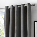 Fusion Sorbonne Eyelet Curtains in Charcoal