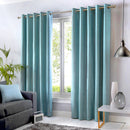 Fusion Sorbonne Eyelet Curtains in Duck Egg