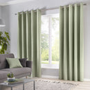 Fusion Sorbonne Eyelet Curtains in Green