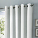 Fusion Sorbonne Eyelet Curtains in White