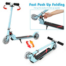 Kids Aluminum Folding Stunt Scooter with LED Wheels-Navy