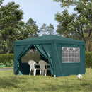 Outsunny  Gazebo 3m x 3m Green